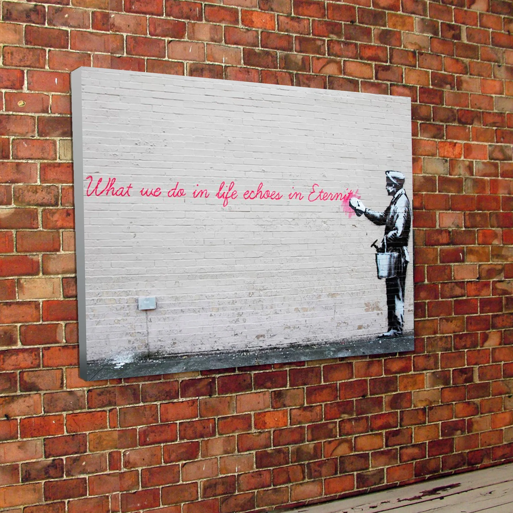 Banksy Print Eternity Graffiti Wall Canvas