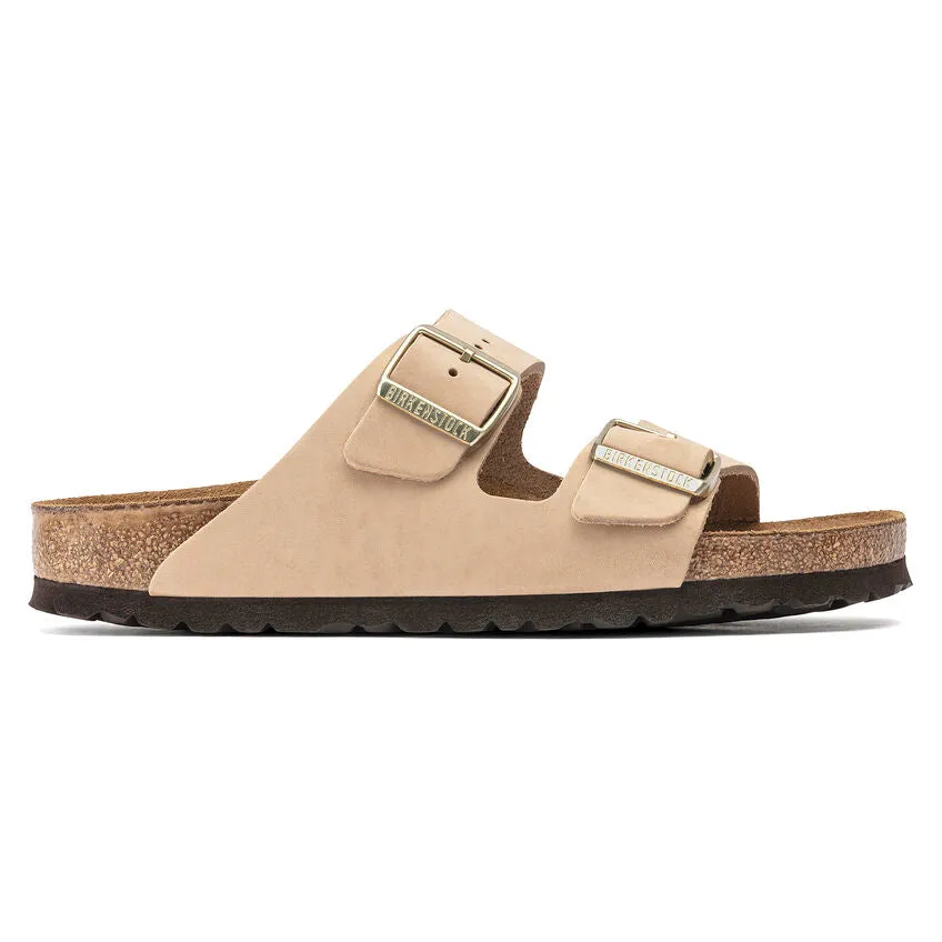Birkenstock Arizona Soft Footbed Nubuck Leather - Sandcastle