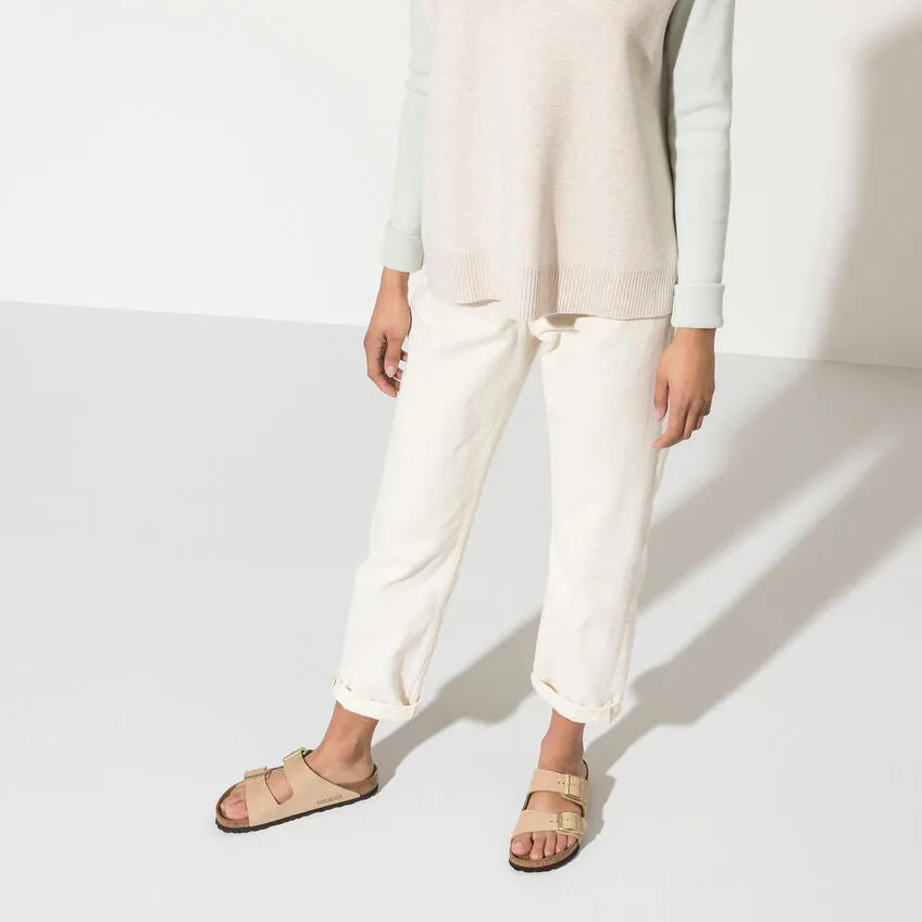 Birkenstock Arizona Soft Footbed Nubuck Leather - Sandcastle