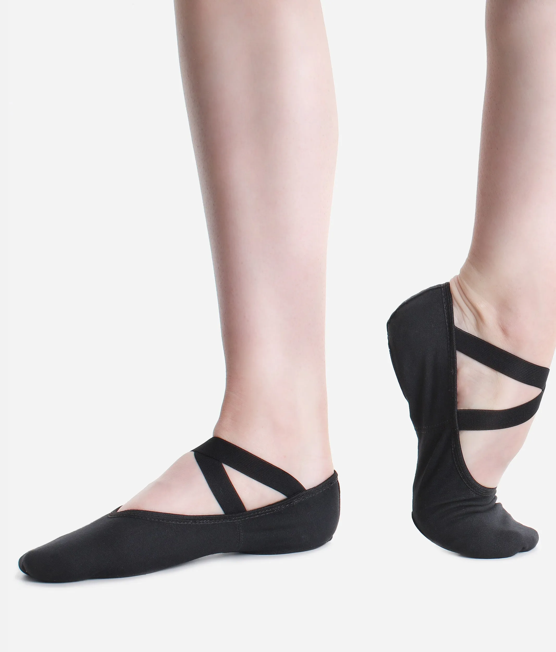Children Stretch Canvas Ballet Shoes - VEGAN SD16VG