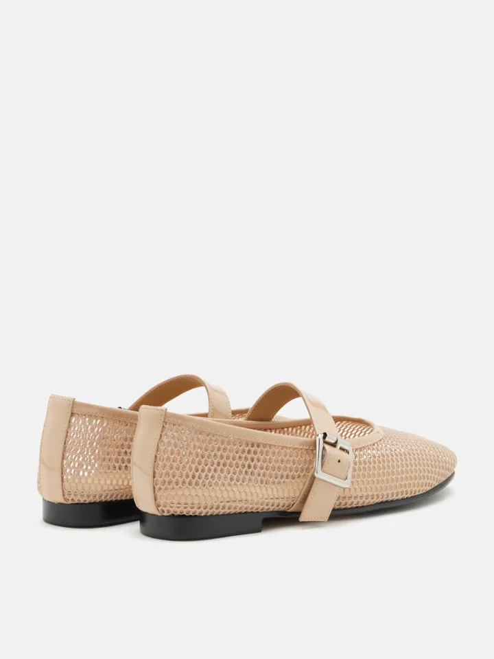 Ellie Mesh Buckled Mary Janes