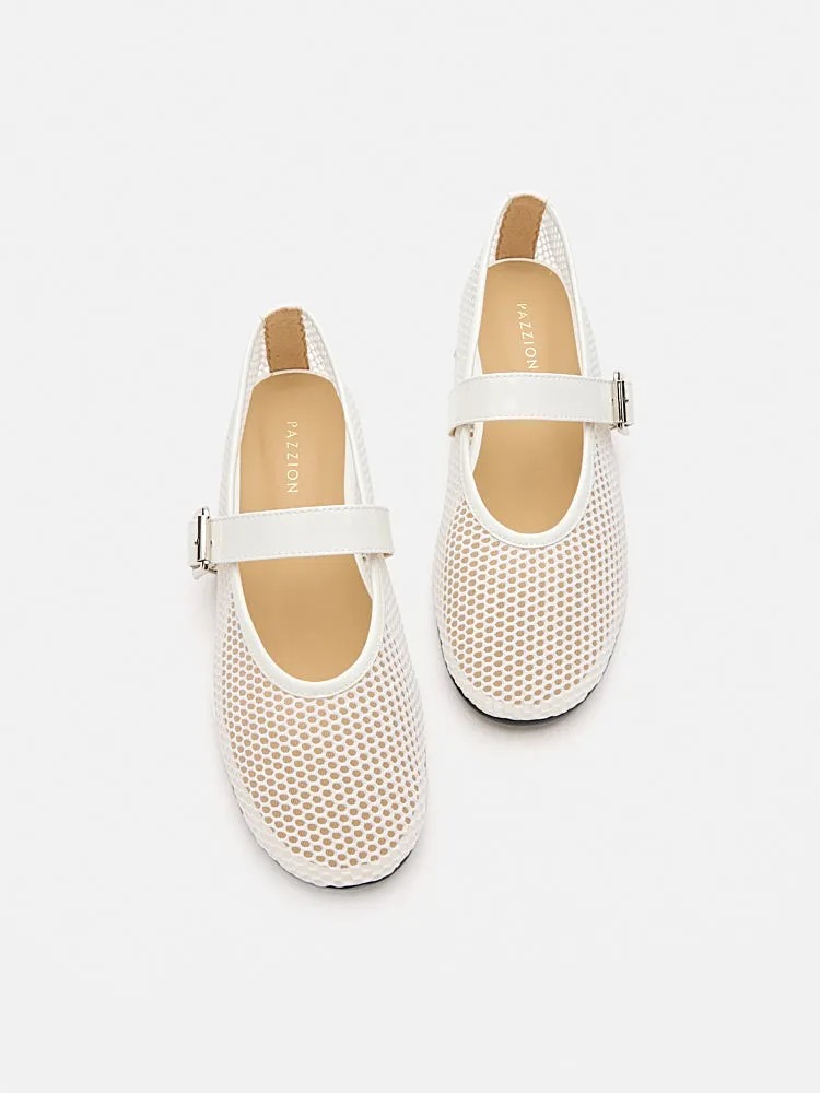 Ellie Mesh Buckled Mary Janes