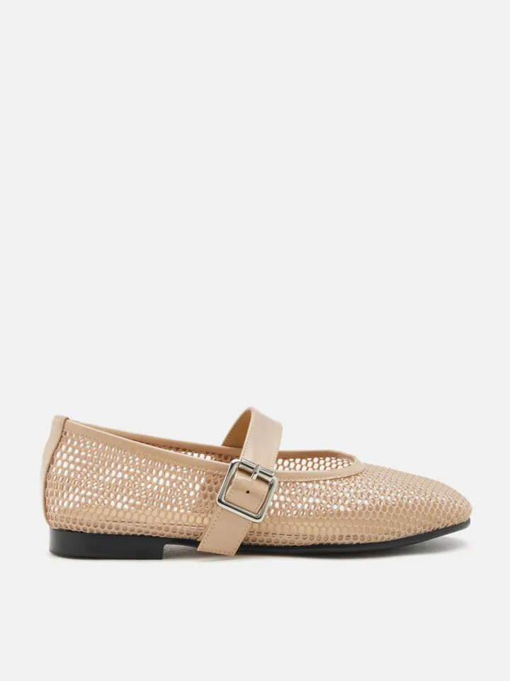 Ellie Mesh Buckled Mary Janes
