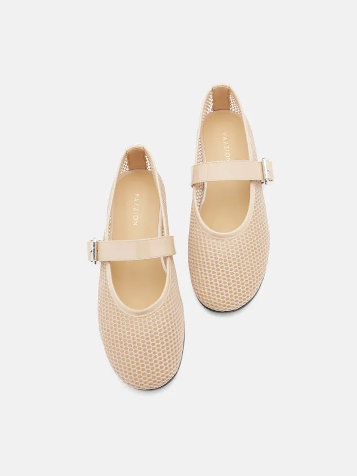 Ellie Mesh Buckled Mary Janes