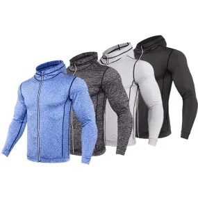 Long Sleeve Zipper Running T Shirt