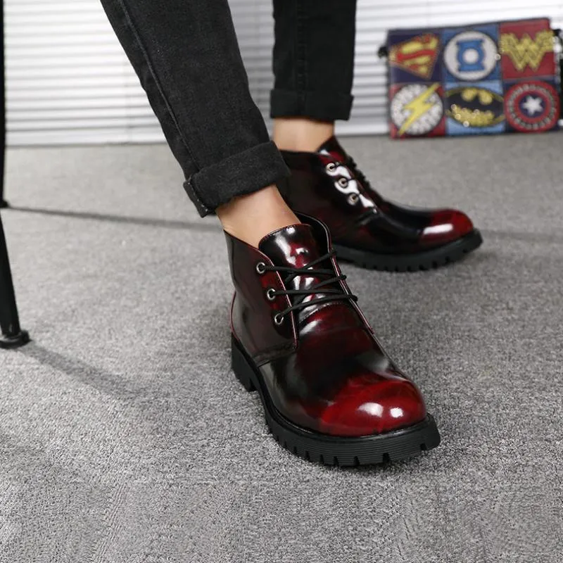 Men's Autumn/Winter Leather Breathable Ankle Boots