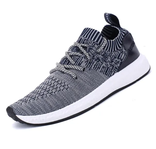 Men's Breathable Lace-Up Casual Sneakers Large Size