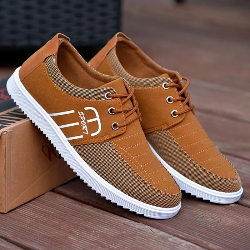 Men's Casual Breathable Canvas Flat Shoes