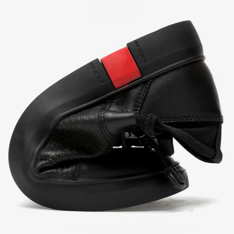 Men's Genuine Leather Breathable Flats | Plus Size