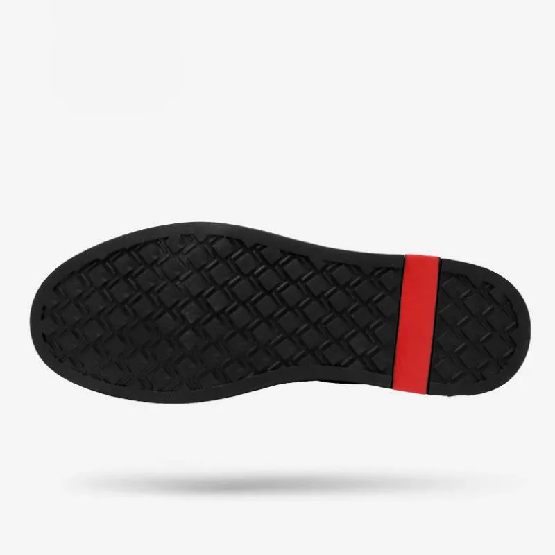 Men's Genuine Leather Breathable Flats | Plus Size