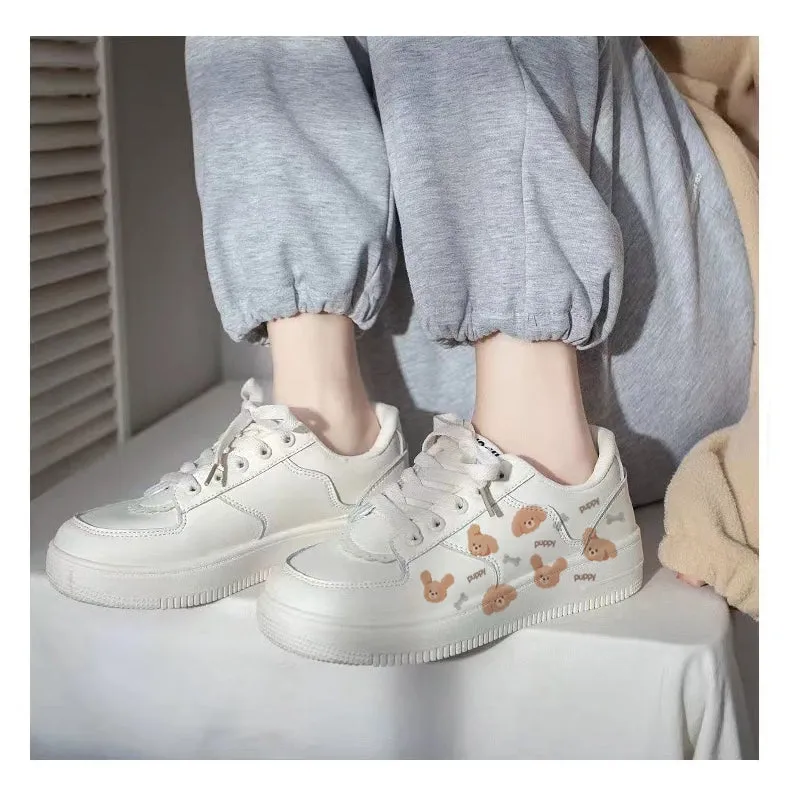 Original Design Cartoon Puppy All-match Sneakers