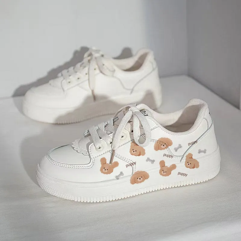 Original Design Cartoon Puppy All-match Sneakers