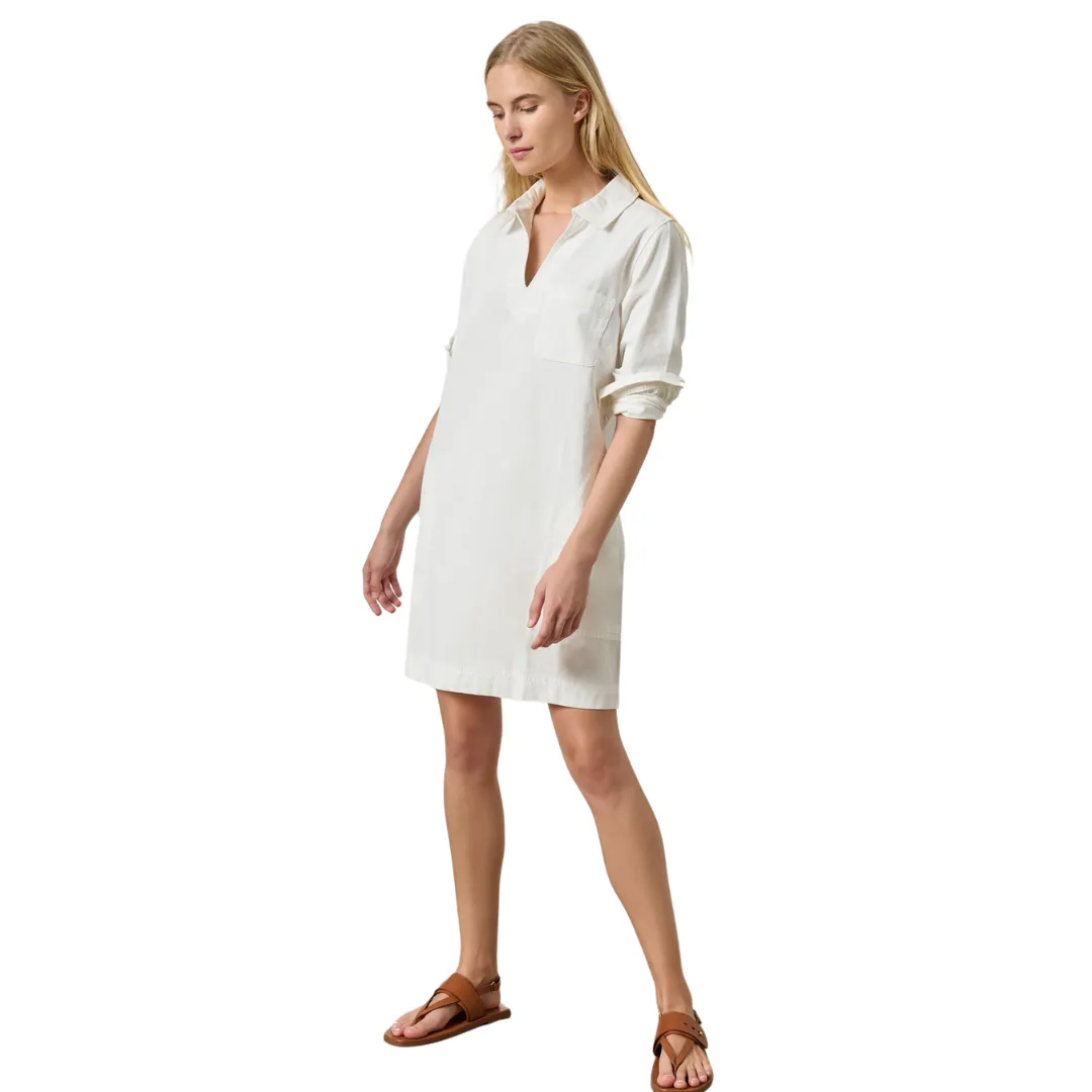 Split Neck Collared Dress