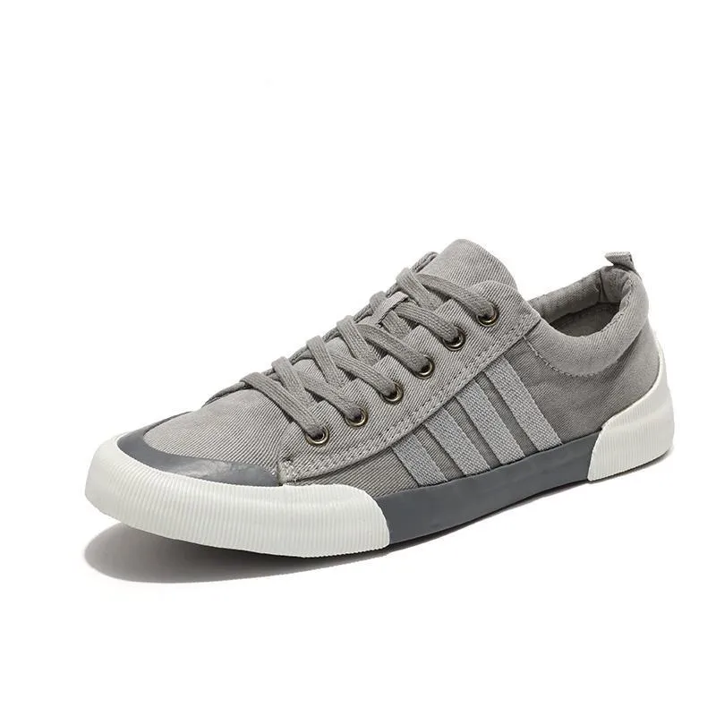 US SALE of Rock Style Breathable Casual Sneakers / Round Toe Lace-up Flat Shoes