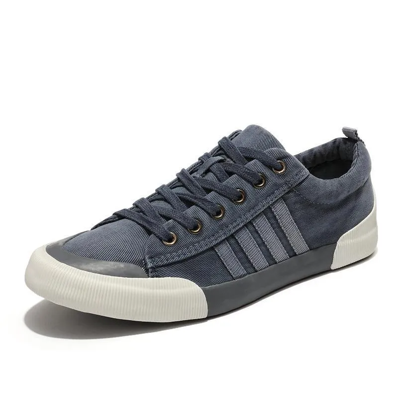 US SALE of Rock Style Breathable Casual Sneakers / Round Toe Lace-up Flat Shoes