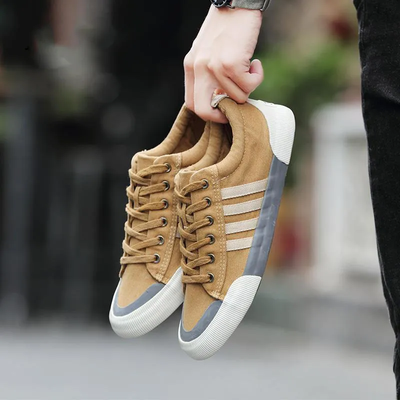 US SALE of Rock Style Breathable Casual Sneakers / Round Toe Lace-up Flat Shoes