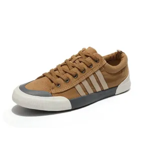 US SALE of Rock Style Breathable Casual Sneakers / Round Toe Lace-up Flat Shoes