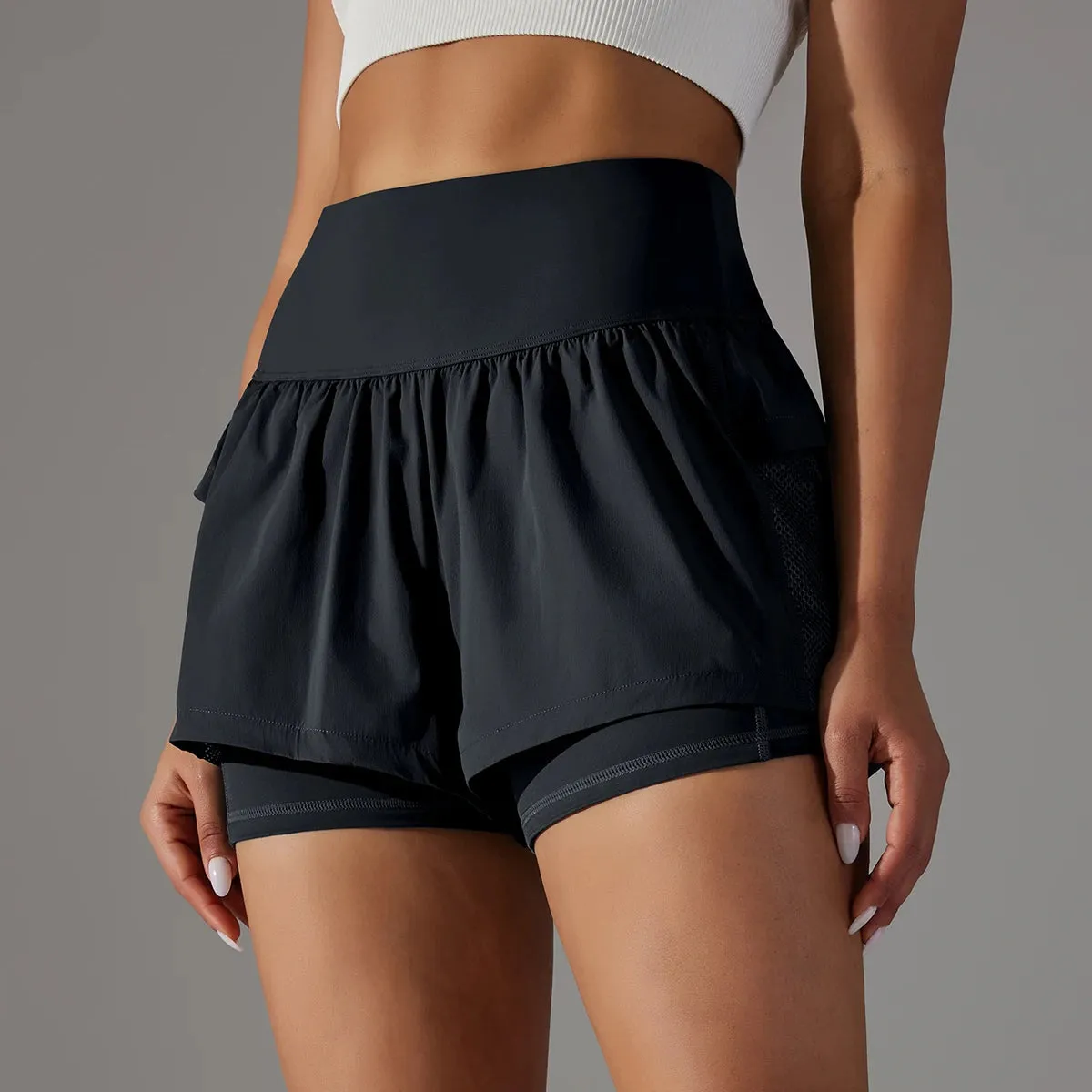Women's Fitness Jogging Shorts with Pockets
